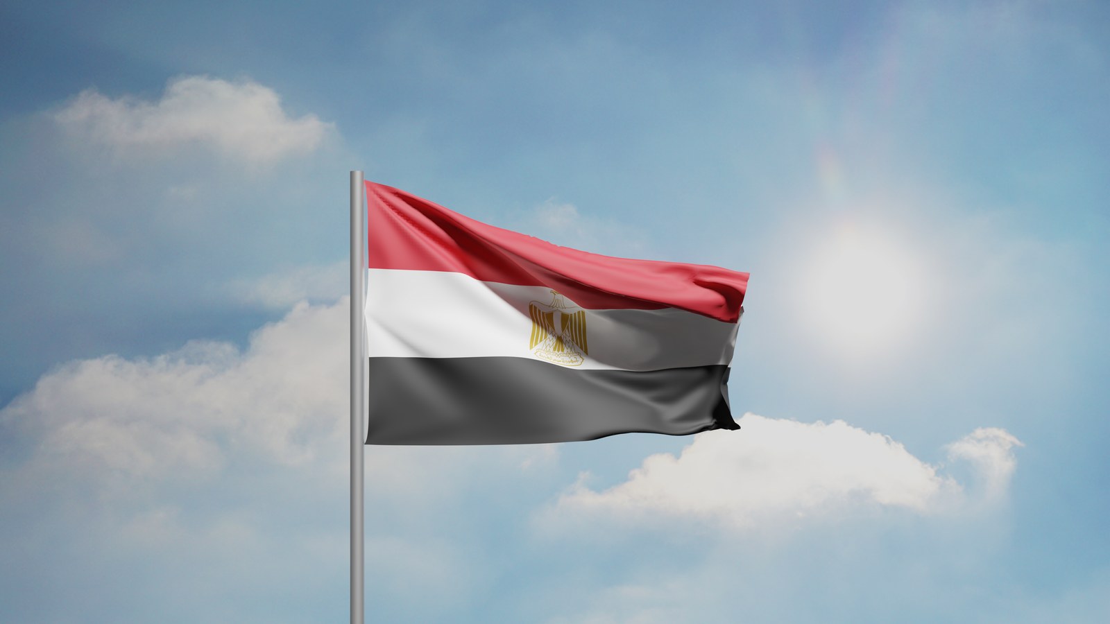 National flag of Egypt representing compliance with Law No. 151 of 2020 and PDPC data privacy regulations